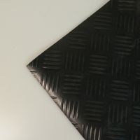 TAPIS CHECKER 3MM NOIR RL 1.4M